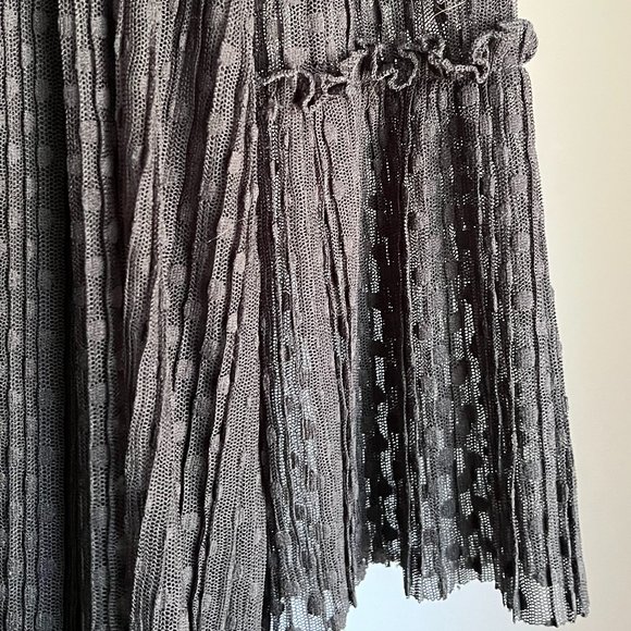 Maje Black Lace Polka Dot Bell Sleeve Dress - Picture 12 of 13